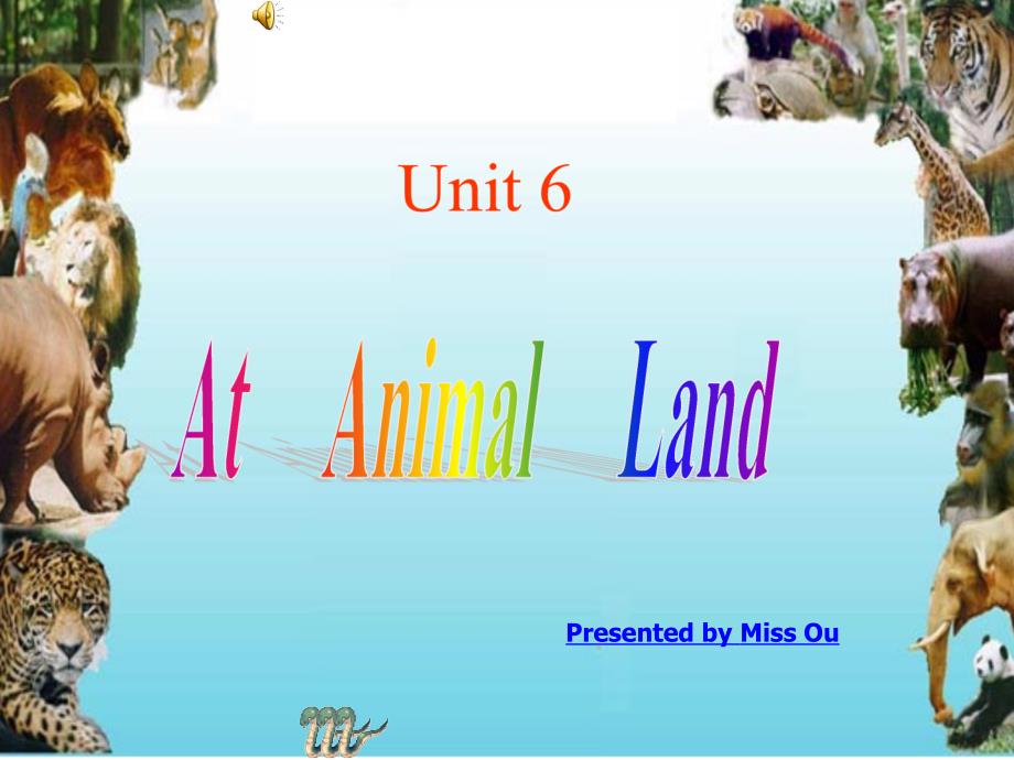 深港版五上Unit 6 At Animal Landppt课件1_第1页