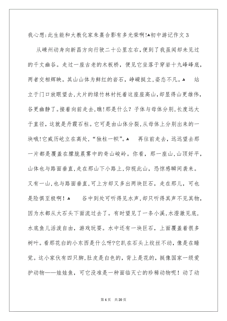 初中游记作文_第4页