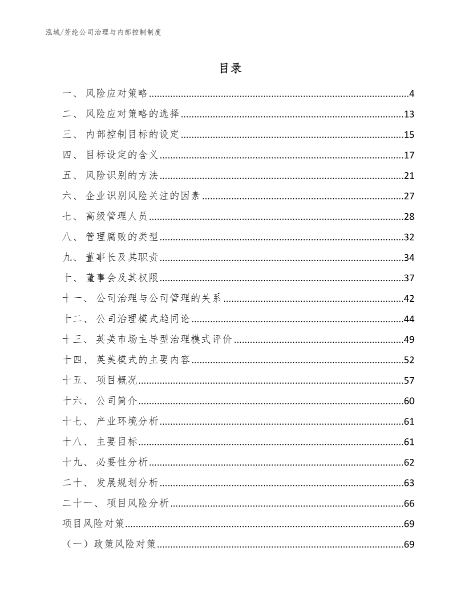 芳纶公司治理与内部控制制度（参考）_第2页