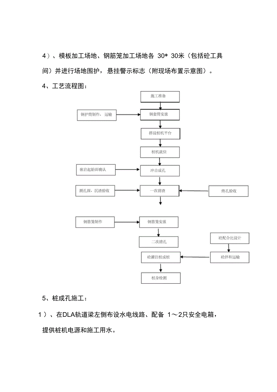 3t龙门吊轨道梁嵌岩灌注桩施工方案完整_第4页