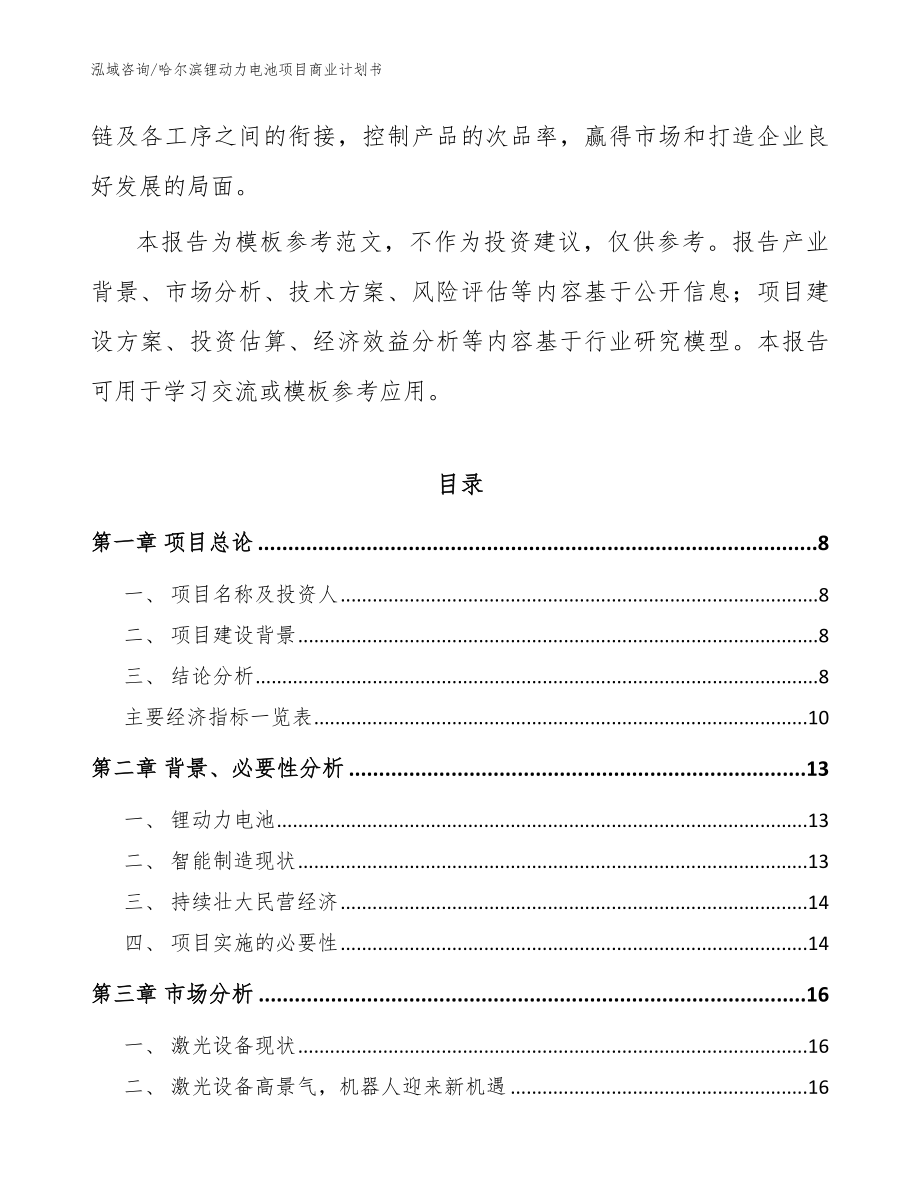 哈尔滨锂动力电池项目商业计划书_第3页