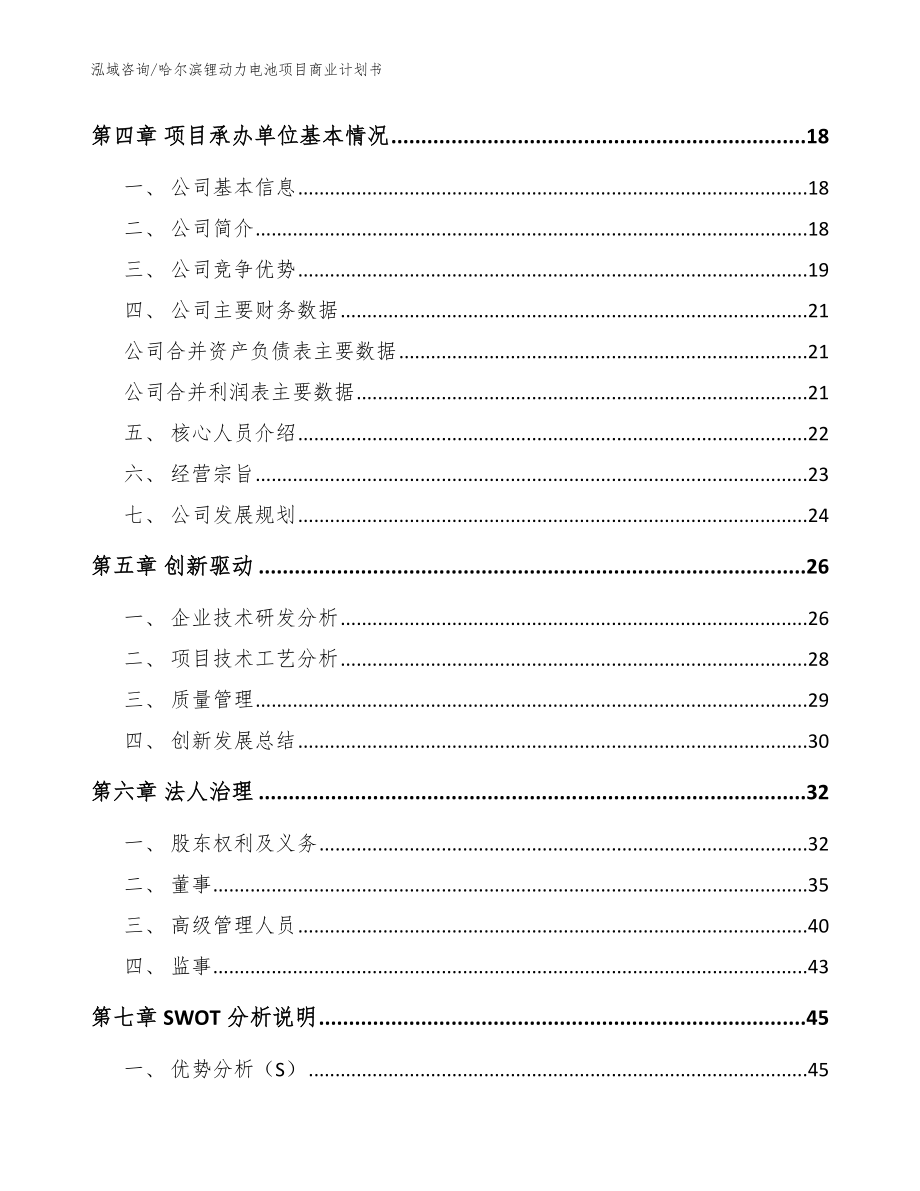 哈尔滨锂动力电池项目商业计划书_第4页
