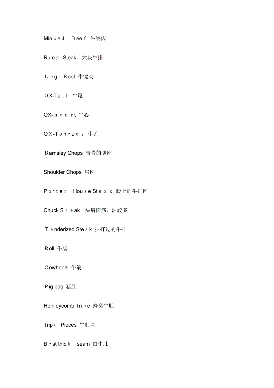 高二英语培训-超市英语用词大全_第3页