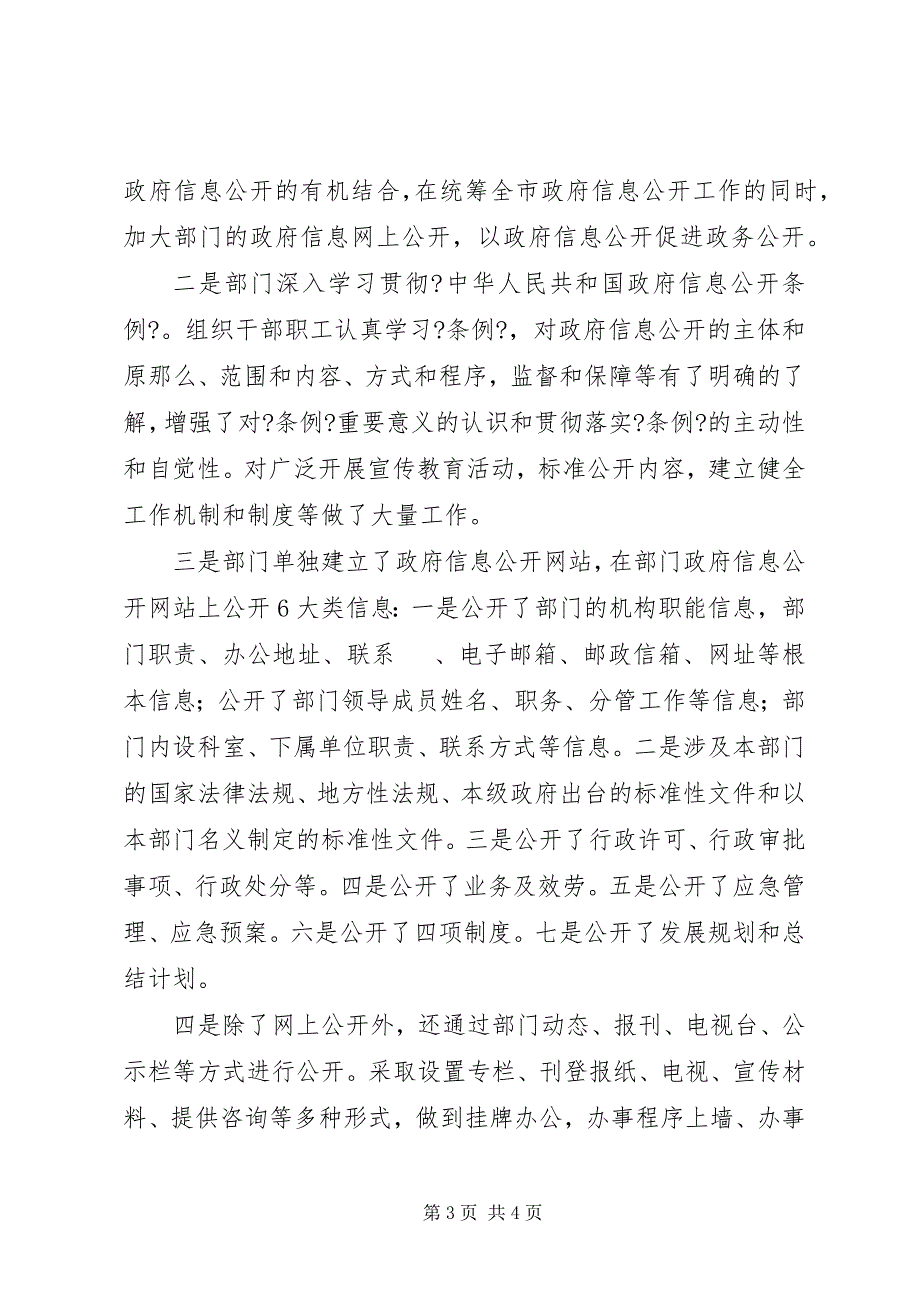 2023年市政府信息产业办公室政务公开工作总结.docx_第3页