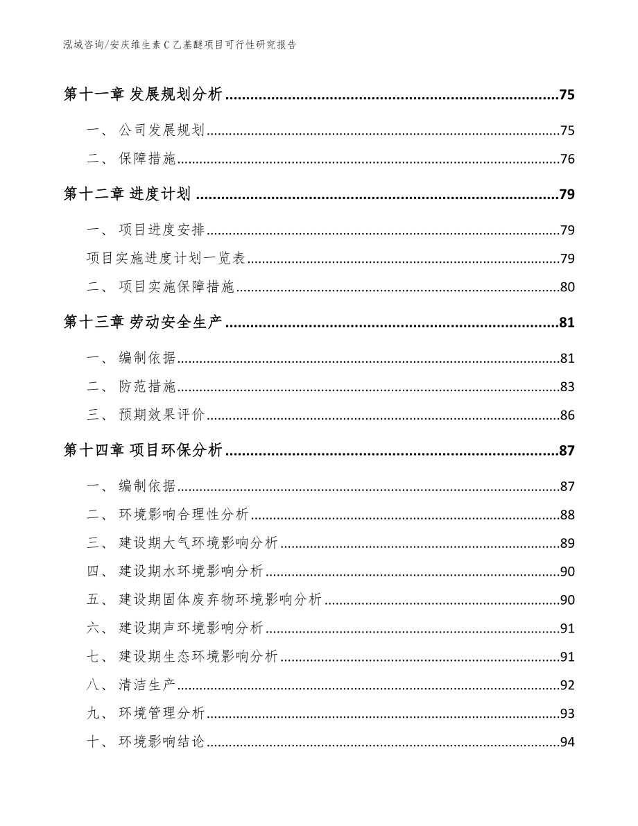 安庆维生素C乙基醚项目可行性研究报告_第4页
