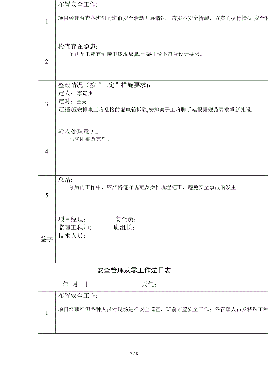 安全管理从零工作法日志_第2页