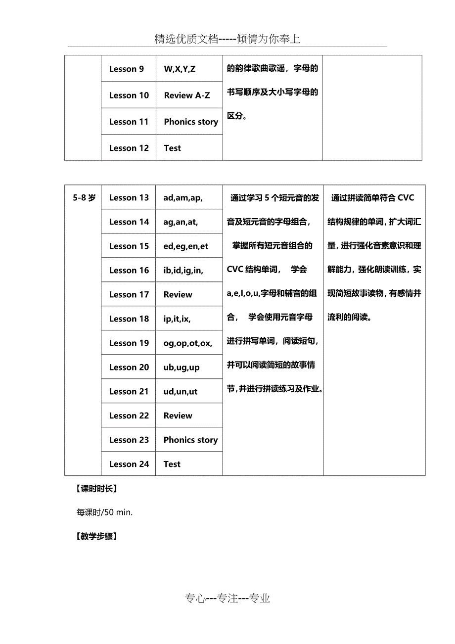 自然拼读课程方案-寒假班_第3页