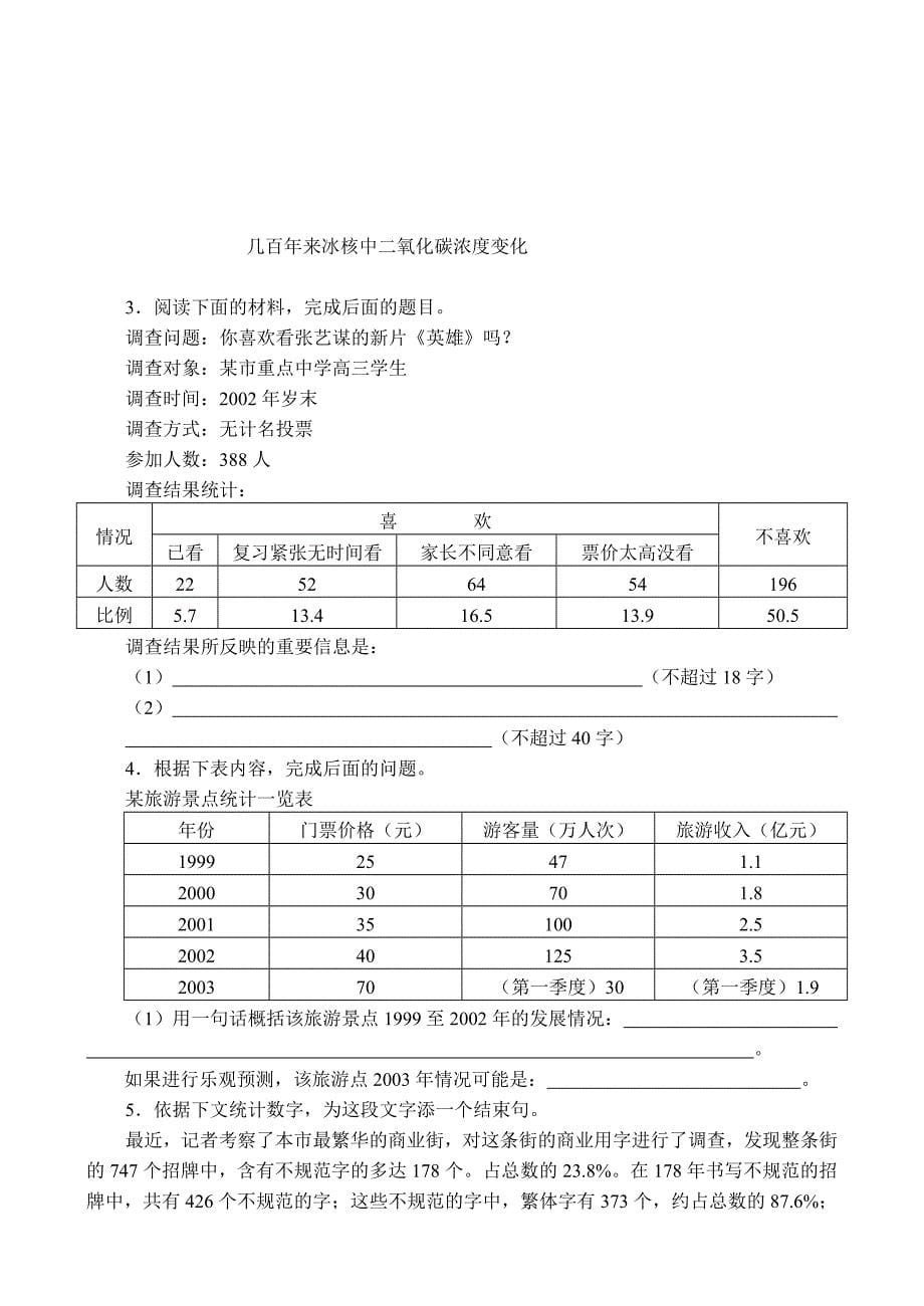 高三语文复习专题讲座(四)语言表达的特点及应试策略_第5页