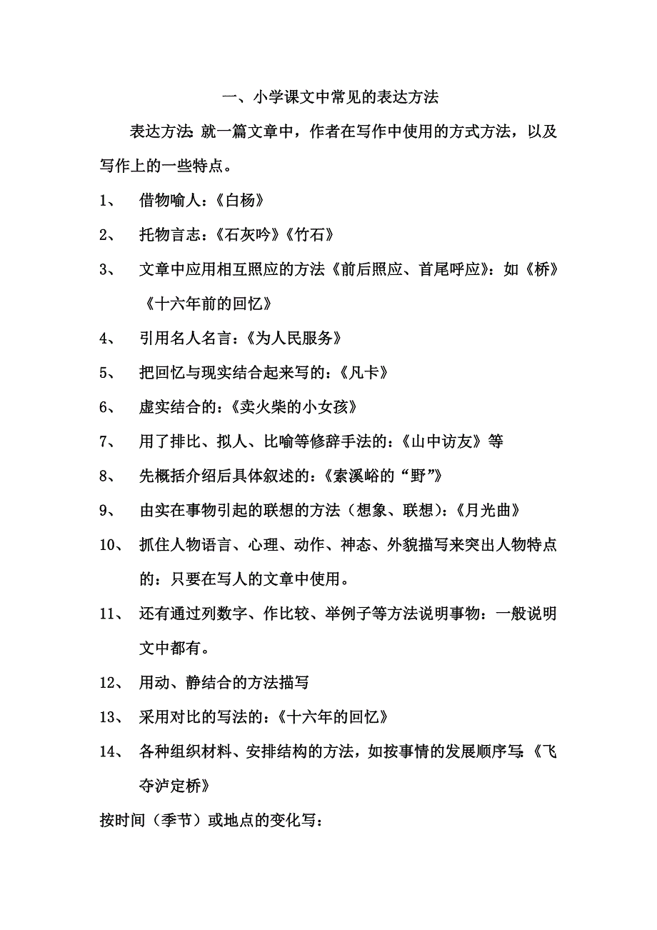 小学常见的表达方法_第1页