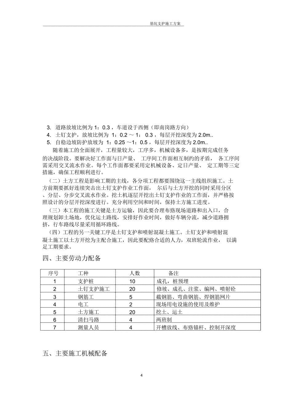 基坑支护工程施工方案(宜昌)资料_第5页