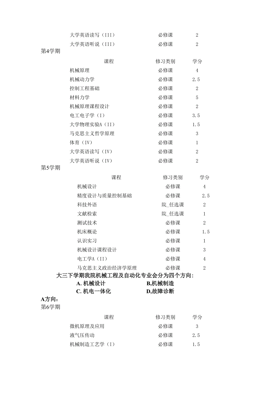 机械工程及自动化专业课程_第2页