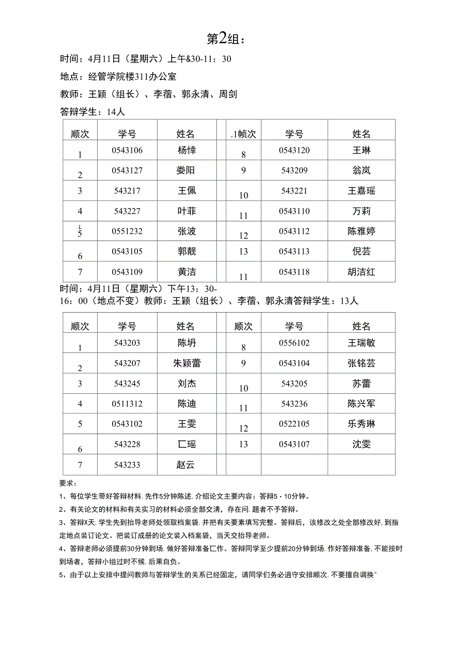 2009届金融学专业第一批毕业论文答辩安排_第2页