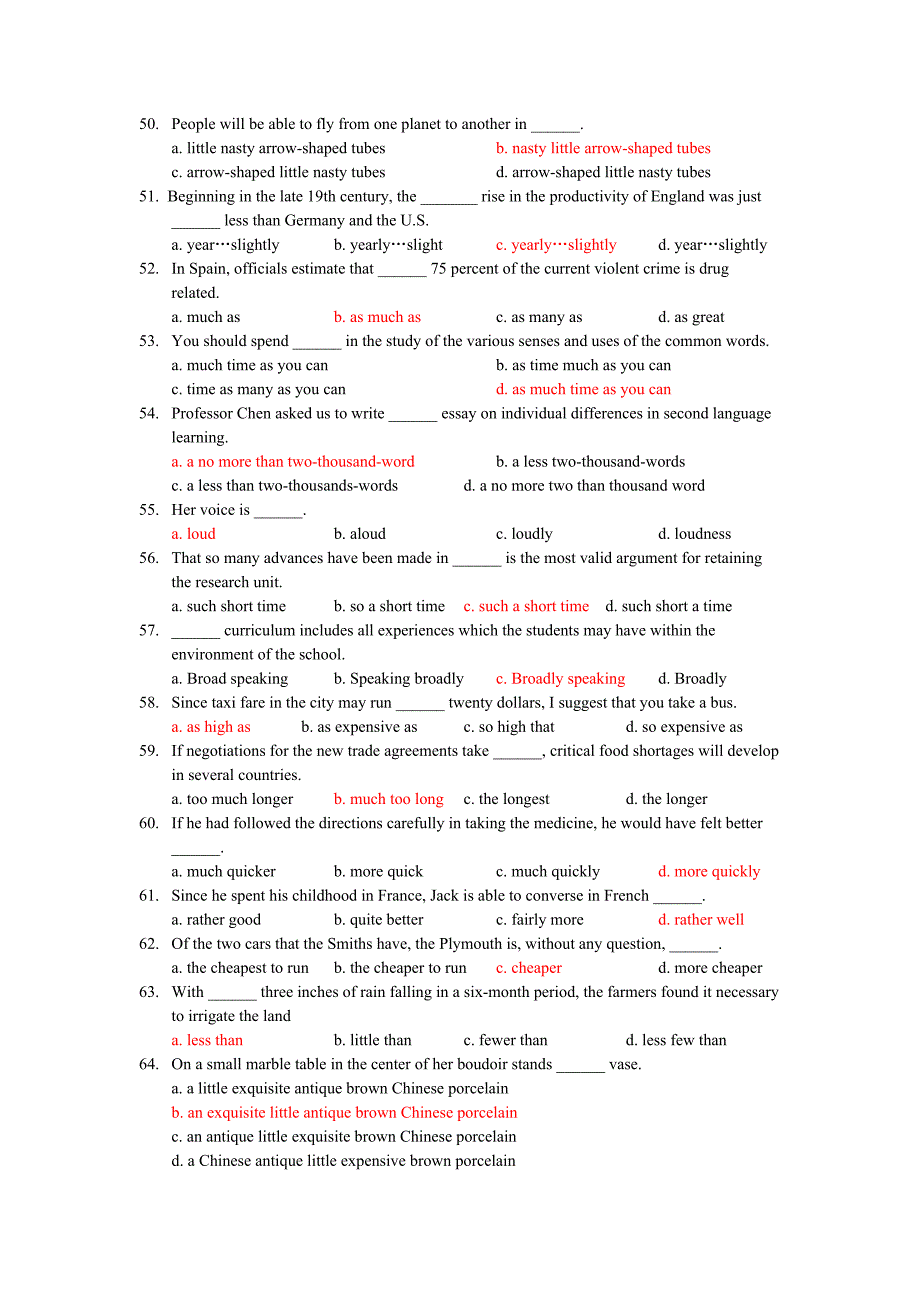 形容词副词测验含答案_第4页
