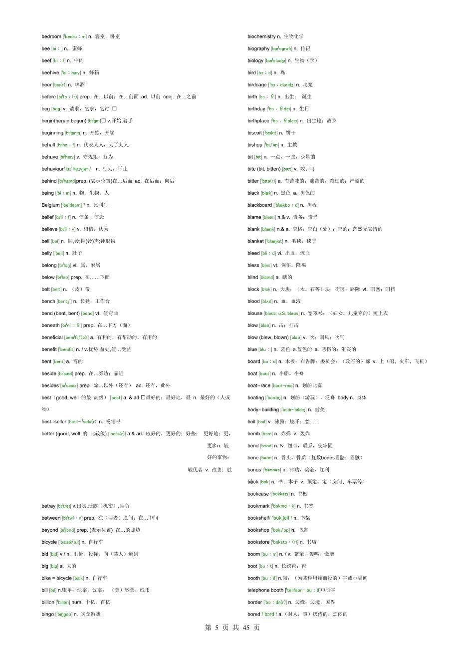 (完整版)高中英语词汇带音标-大全.doc_第5页