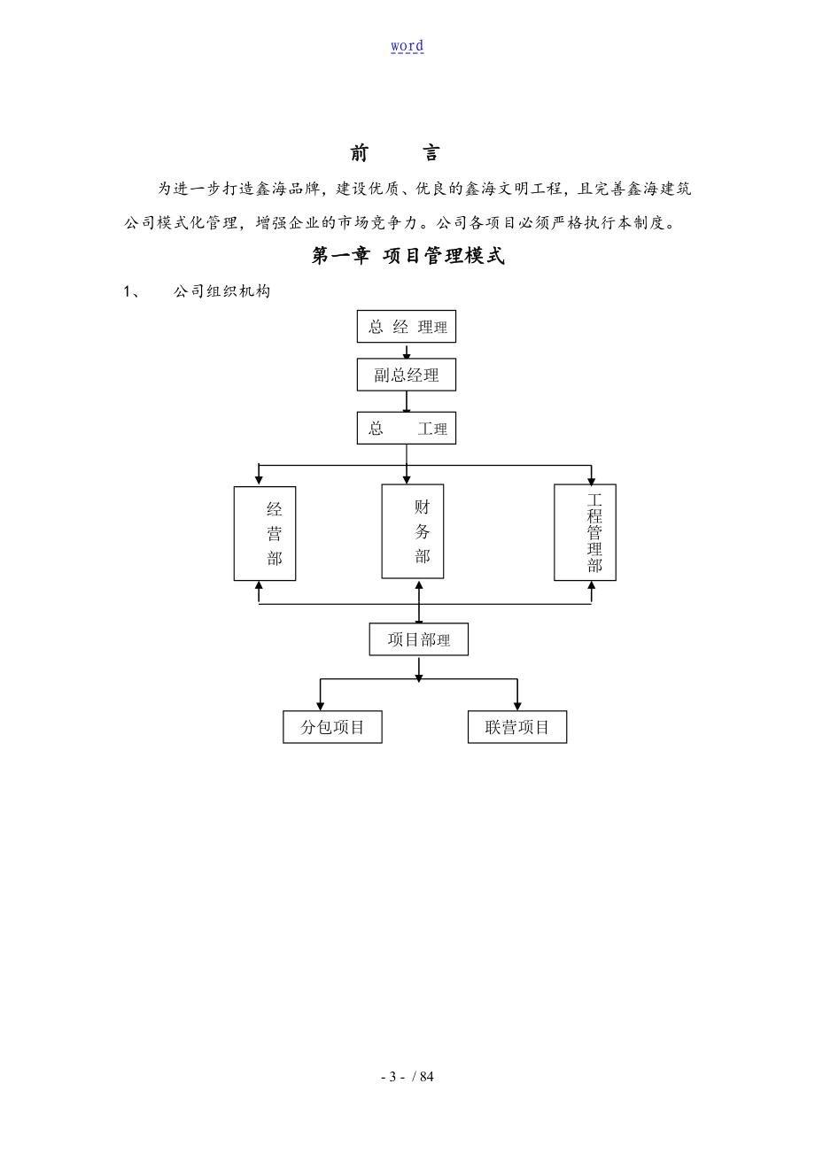 项目管理系统规章制度手册簿_第3页