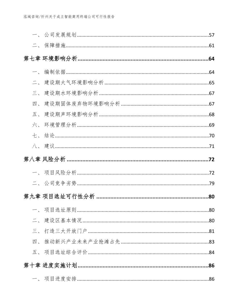 忻州关于成立智能商用终端公司可行性报告_范文模板_第5页