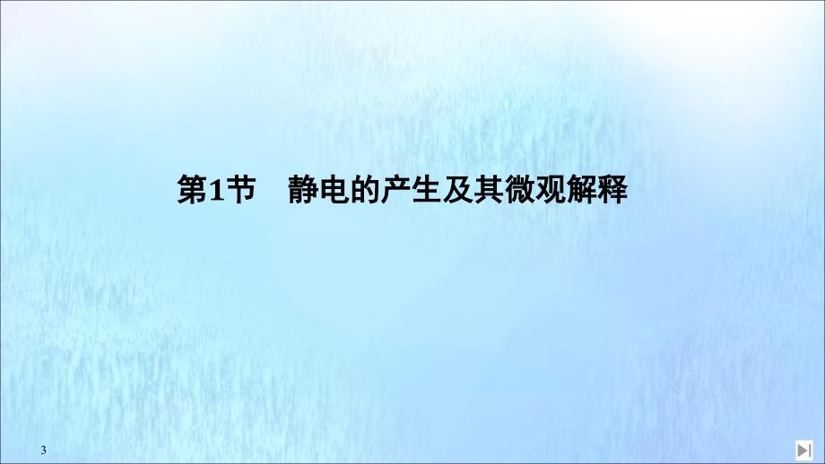 2020春新教材高中物理 第1章 静电力与电场强度 第1节 静电的产生及其微观解释课件 鲁科版必修第三册_第3页