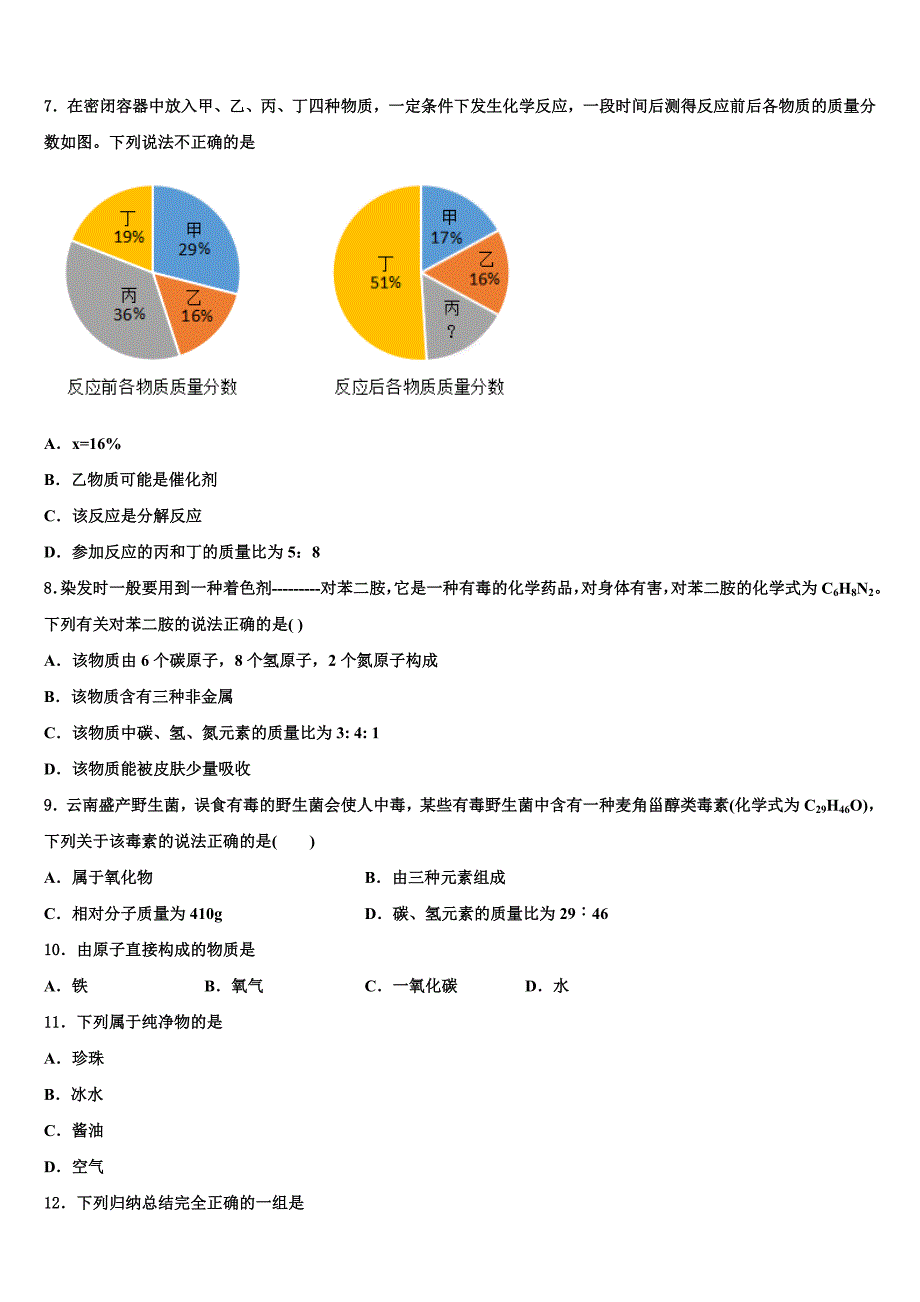 2023届江苏省新沂市第四中学中考三模化学试题（含答案解析）.doc_第2页