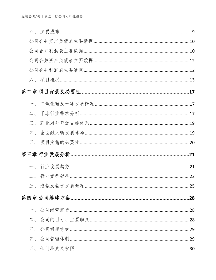 关于成立干冰公司可行性报告（模板范文）_第4页