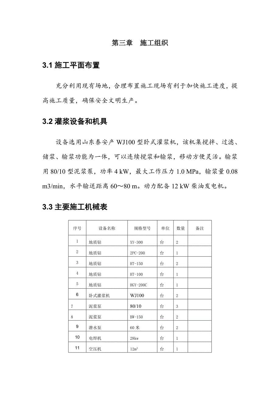 劈裂灌浆工程施工技术方案_第5页