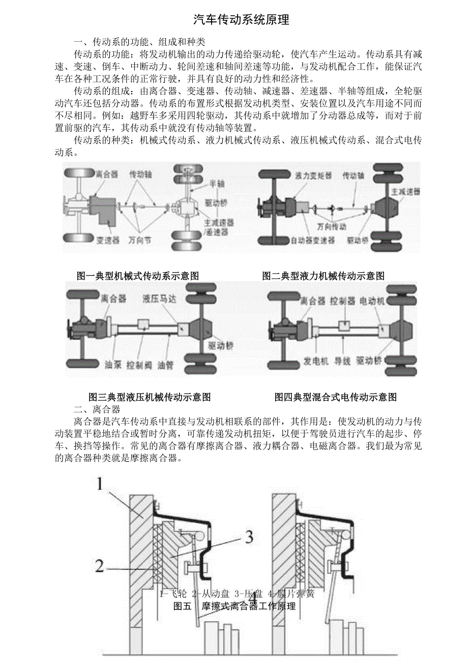东风系列汽车传动系统原理_第1页
