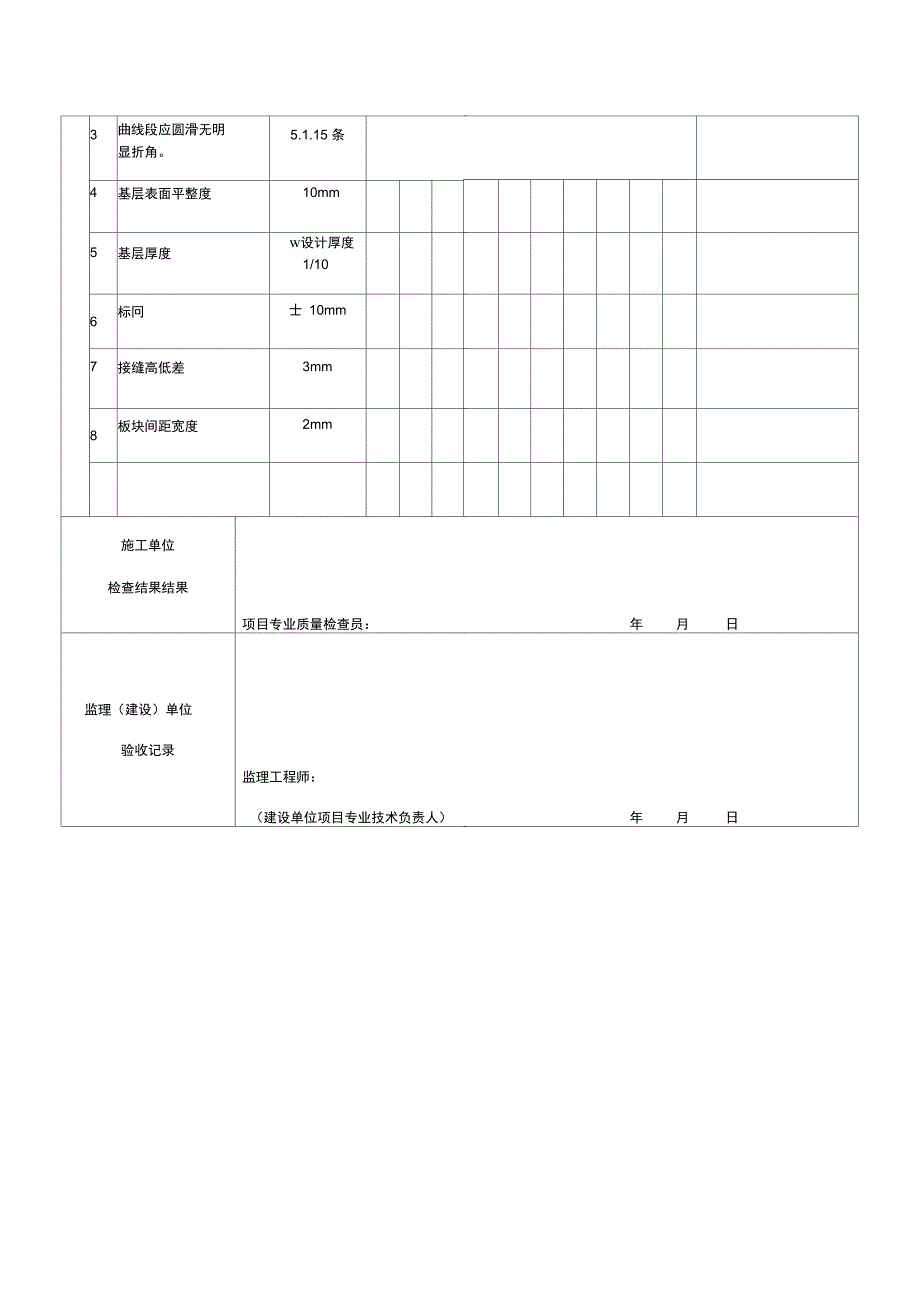 树池石检验批质量验收记录_第3页