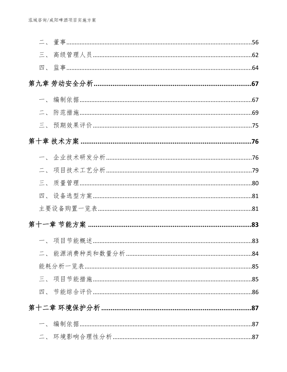 咸阳啤酒项目实施方案_参考范文_第4页