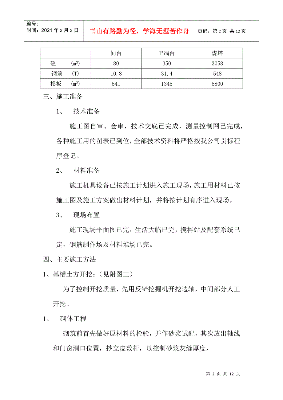 消防水泵房施工方案_第2页