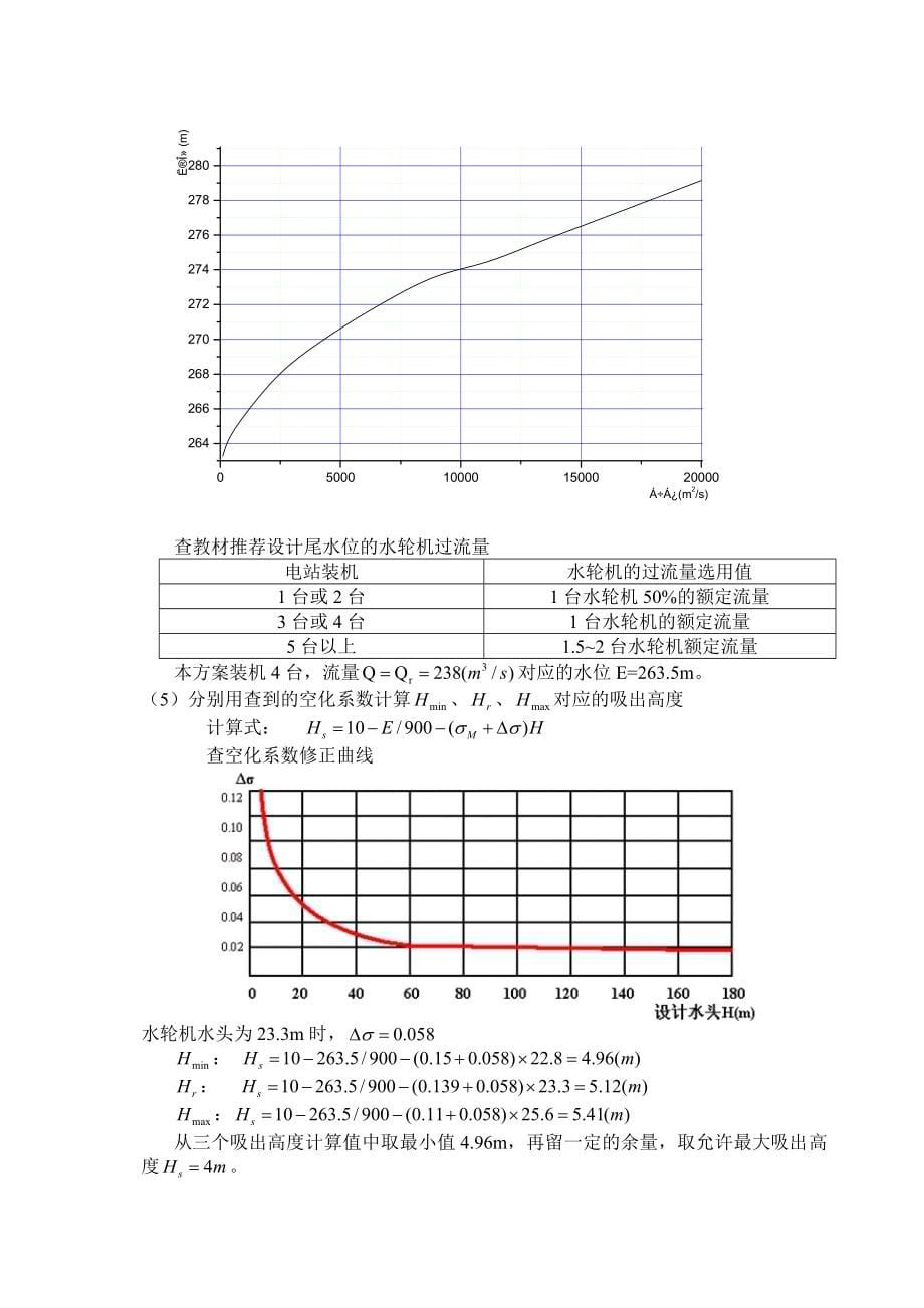 水轮发电机组选型设计毕业设计_第5页