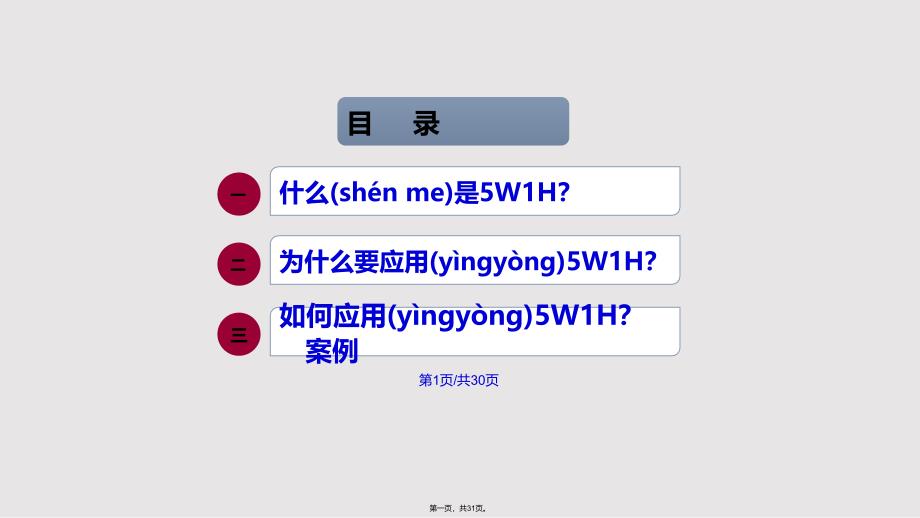 5W1H培训课件实用教案_第1页