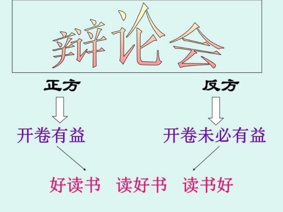 五年级上册开卷有益辩论会_第5页