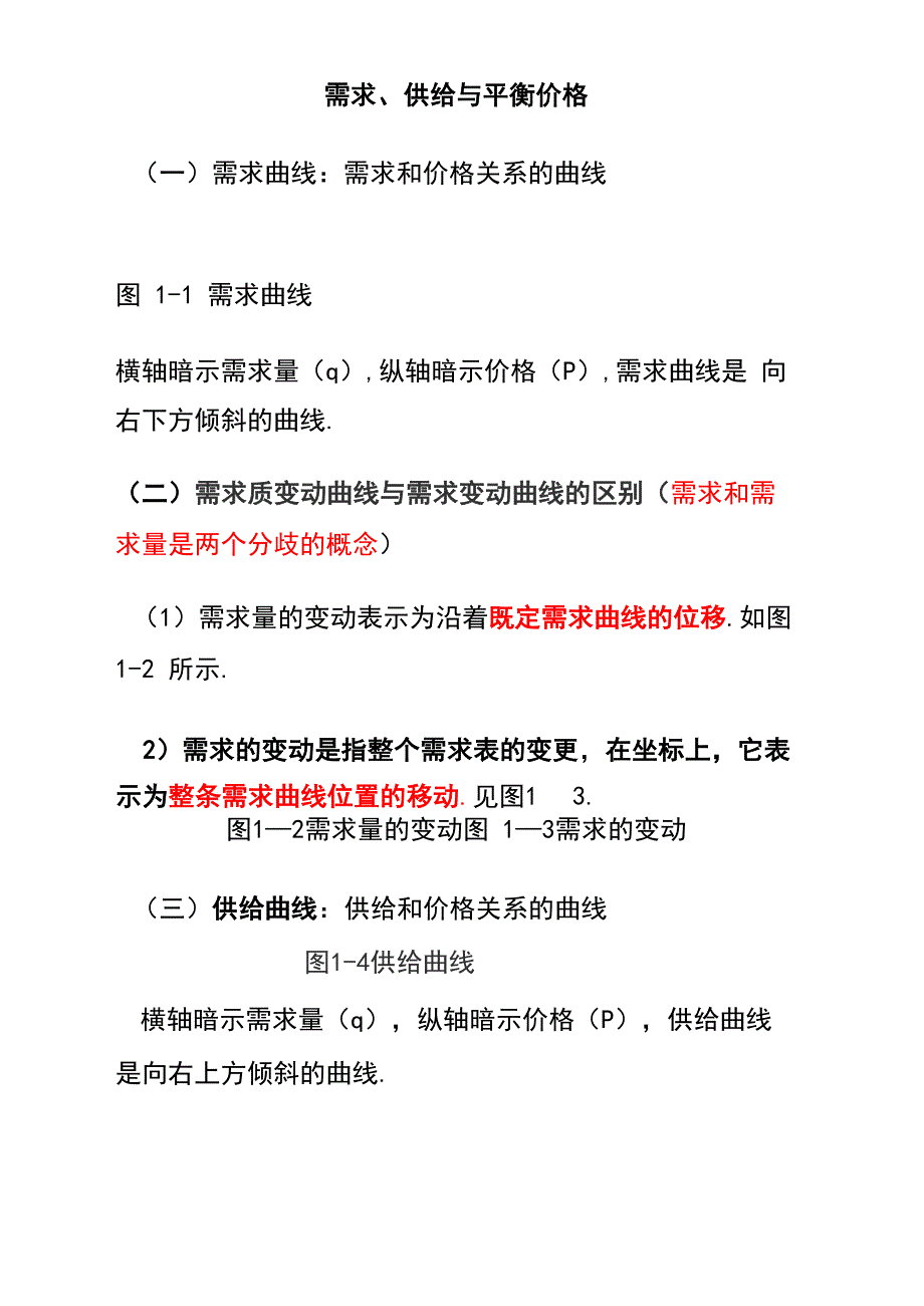 需求、供给与均衡价格曲线_第1页