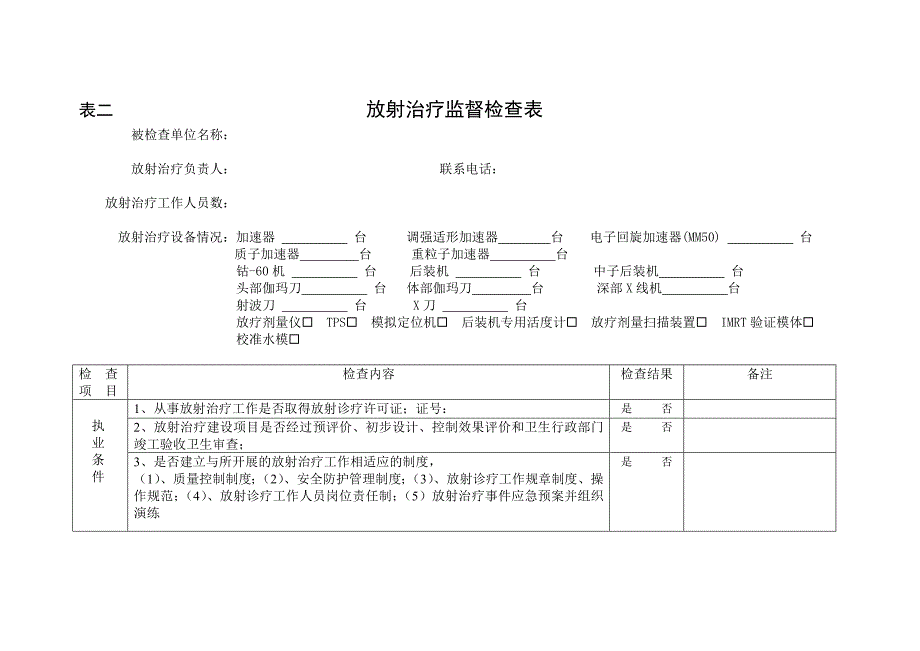 放射卫生日常监督表_第3页