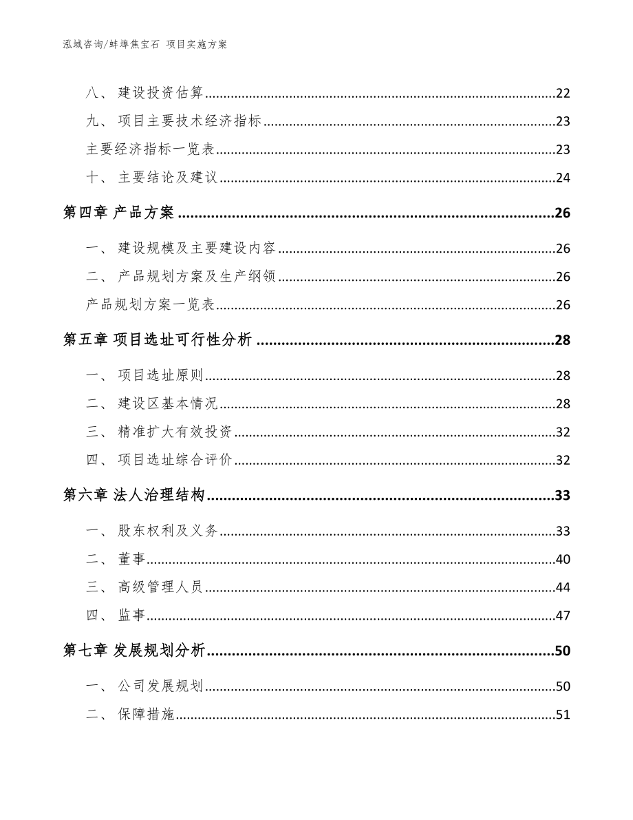 蚌埠焦宝石 项目实施方案（模板范文）_第2页