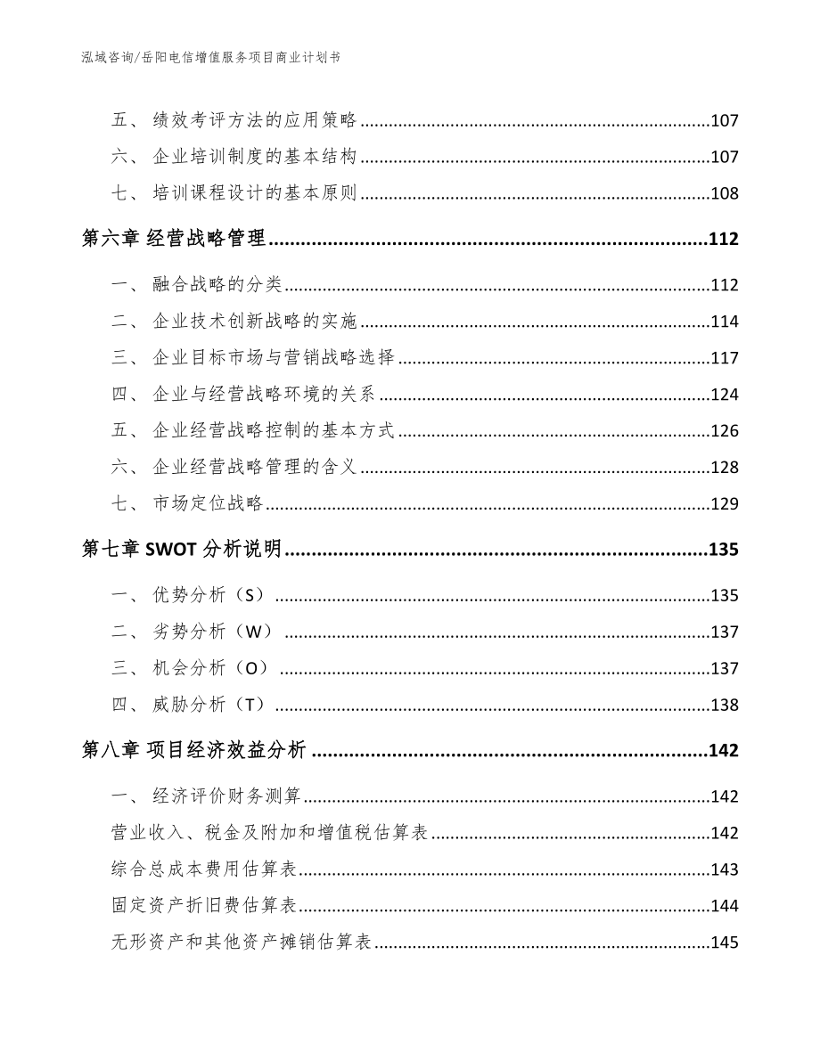 岳阳电信增值服务项目商业计划书_第4页