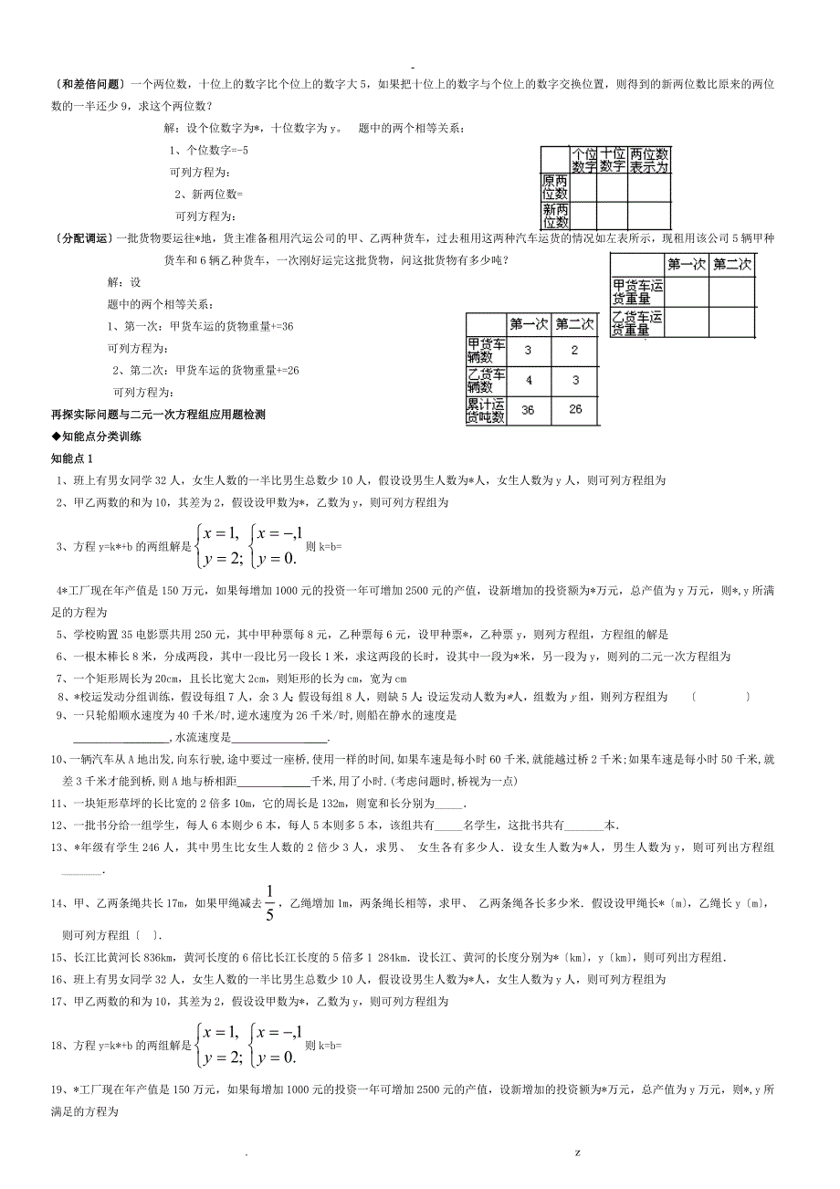 二元一次方程组应用题集锦_第3页