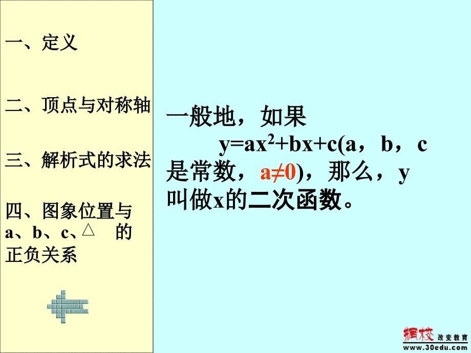 九年级下数学第六章二次函数全章复习课件共33张PPT_第5页