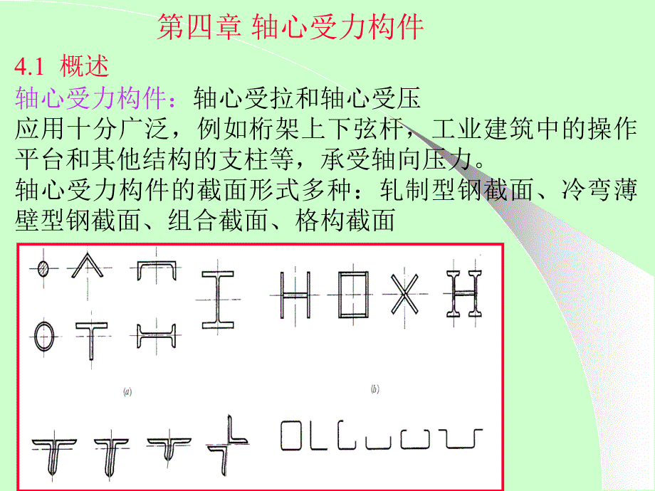 钢结构设计原理4 轴心受力构件_第1页