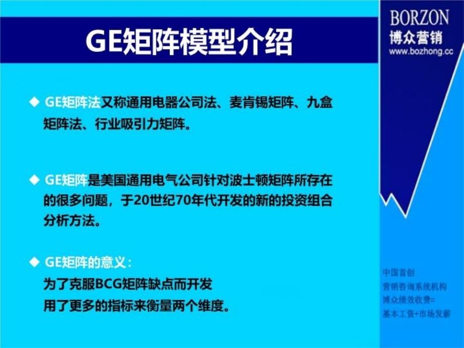 最新咨询师知识GE矩阵PPT课件_第3页