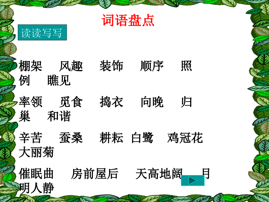 语文园地6课件PPT四年级下册_第2页