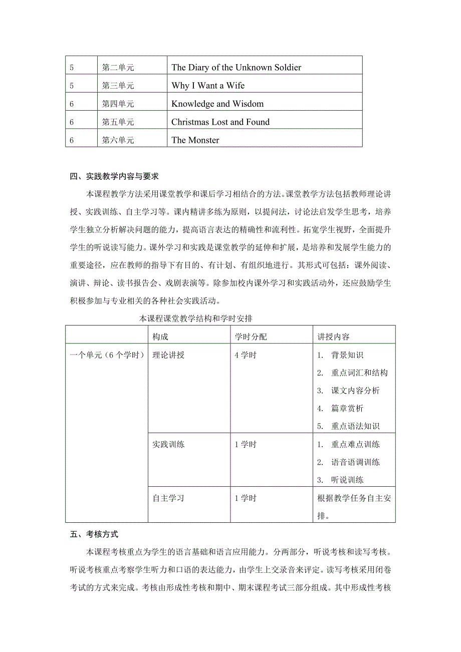 综合英语教学大纲(DOC)_第4页