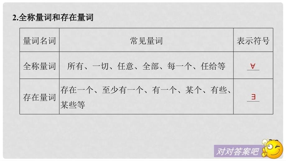 高考数学一轮复习 第一章 集合与常用逻辑用语 1.3 简单的逻辑联结词、全称量词与存在量词课件 理_第5页