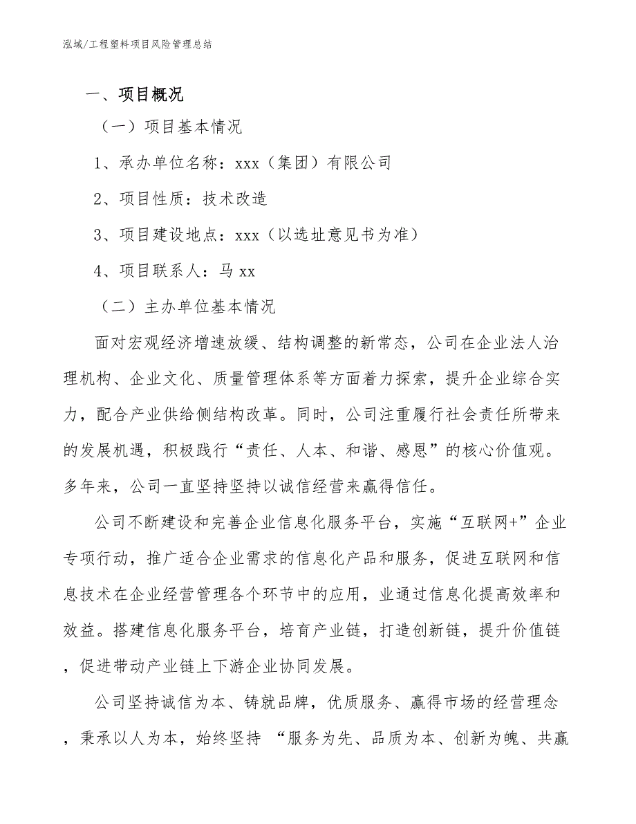 工程塑料项目风险管理总结_第3页