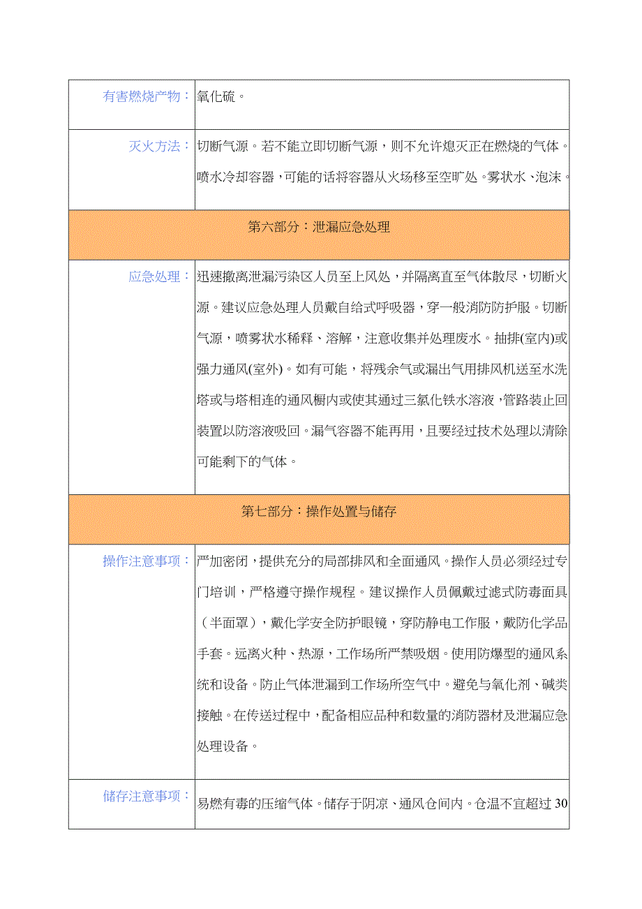 硫化氢安全技术说明书_第4页