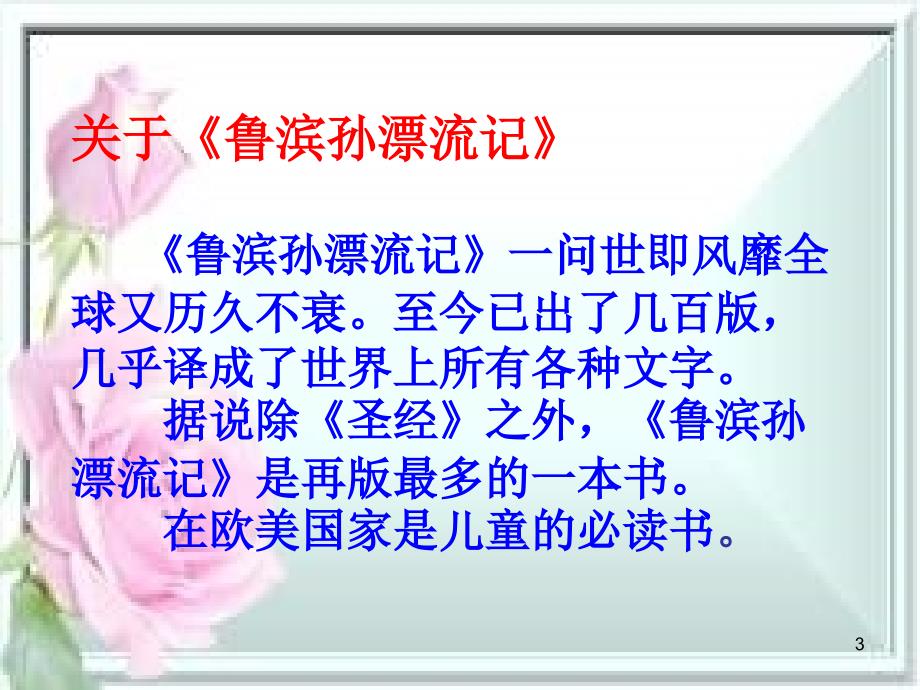 鲁滨逊漂流记PPT_第3页