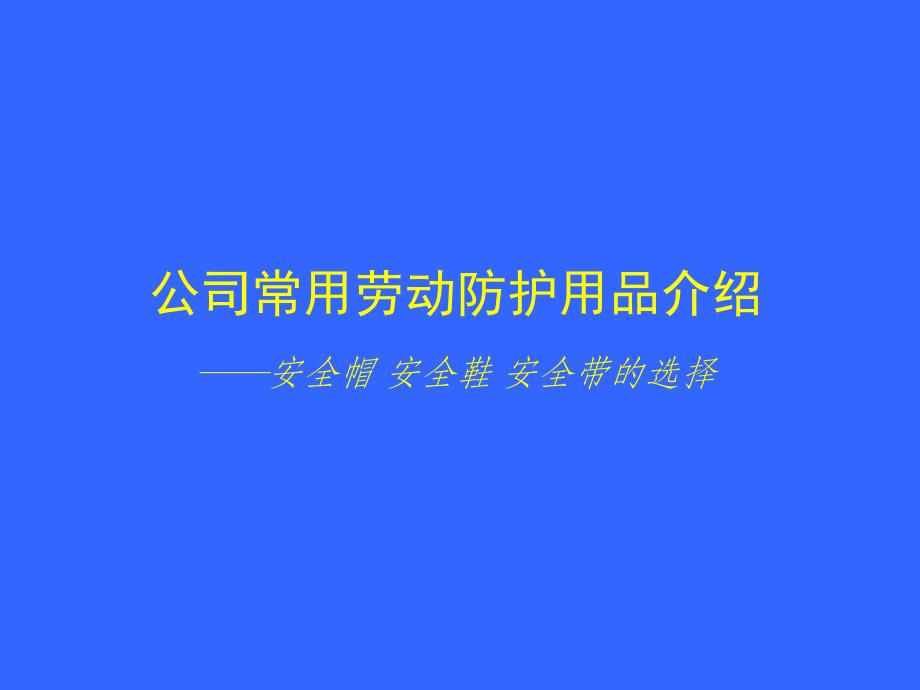 个人劳动防护用品的使用和维护安全培训_第2页