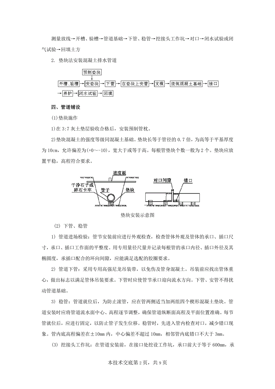 污水管网管道铺设技术交底.doc_第2页