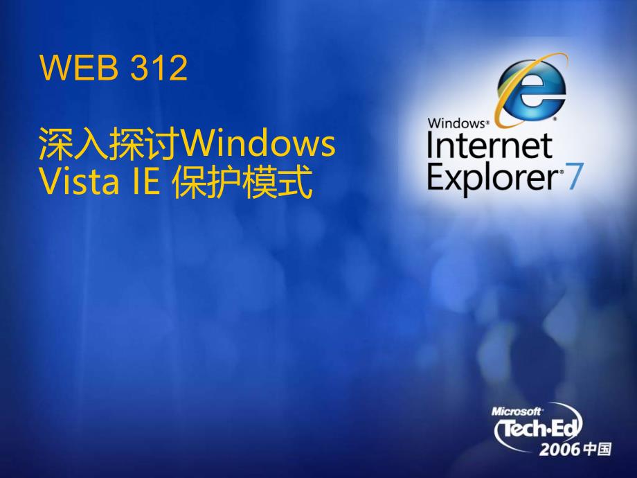 【经管类】深入探讨WINDOWS VISTA IE 保护模式_第1页