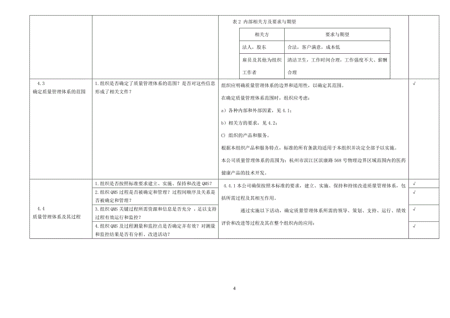 质量体系内审检查表2015版.doc_第4页