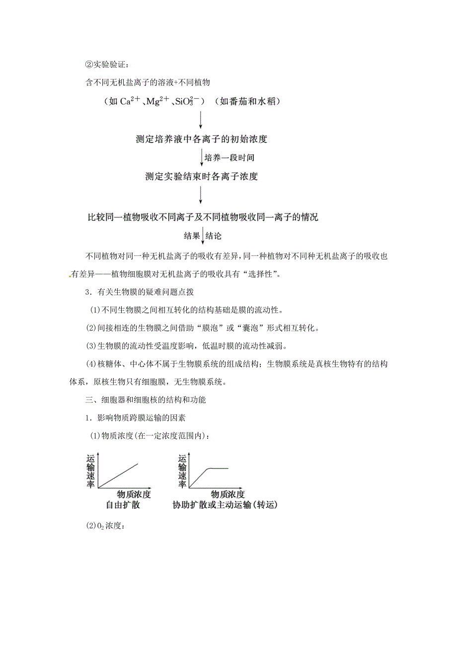 2013年高考生物二轮精品资料专题二 细胞的结构和功能（教师版）_第4页